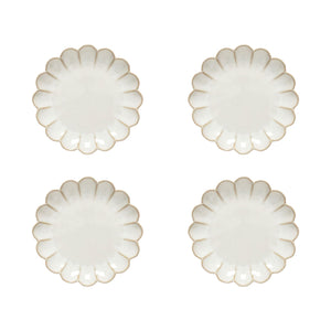 Costa Nova Marrakesh 7" Sable Blanc Appetizer Plate, Set of 4