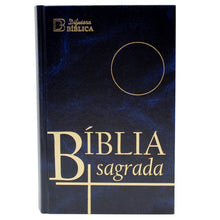 Load image into Gallery viewer, Portuguese Bíblia Sagrada – Hardcover Holy Bible, Blue Cover
