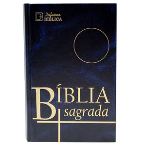Portuguese Bíblia Sagrada – Hardcover Holy Bible, Blue Cover