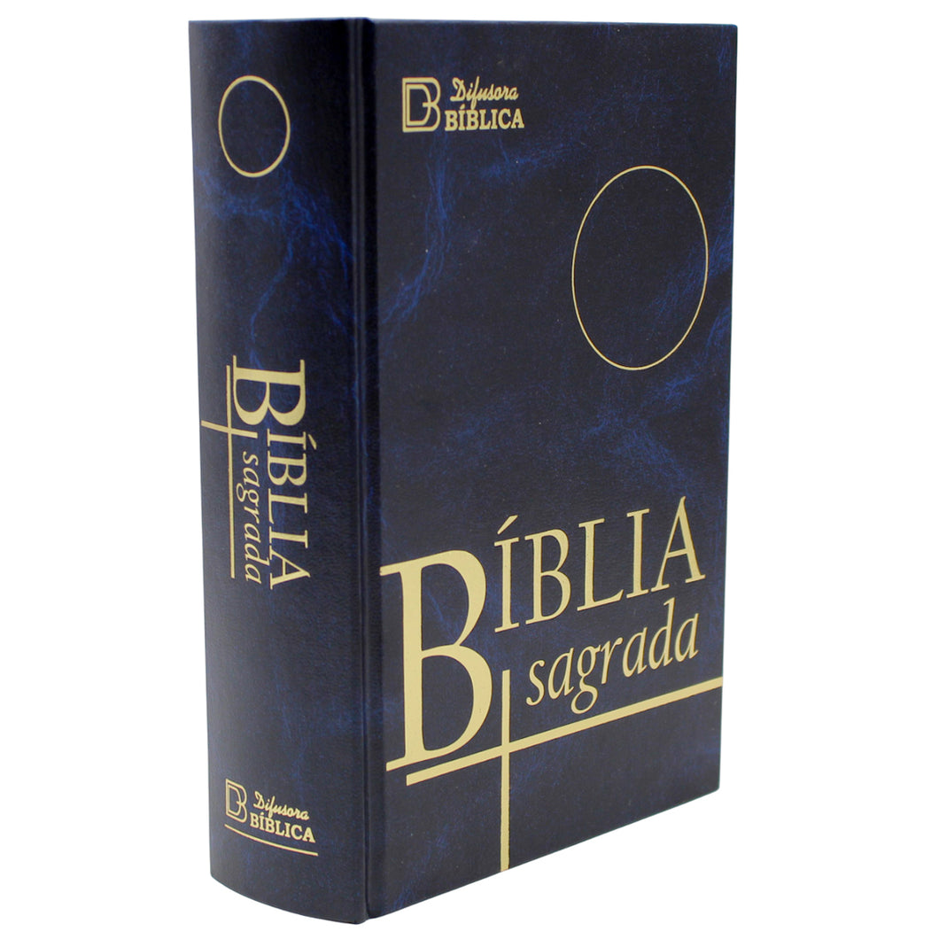 Portuguese Bíblia Sagrada – Hardcover Holy Bible, Blue Cover