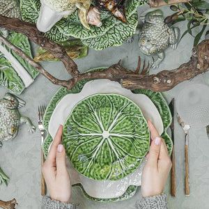 Bordallo Pinheiro Cabbage Charger Plate, Set of 2