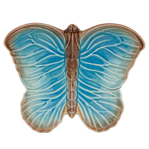 Bordallo Pinheiro Cloudy Butterflies 16" Fruit Bowl