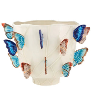 Bordallo Pinheiro Cloudy Butterflies 16" Vase