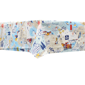 100% Cotton Portuguese Cities Made in Portugal Tablecloth