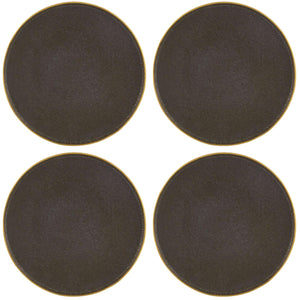 Casa Alegre Gold Stone Bronze Dinner Plate, Set of 4