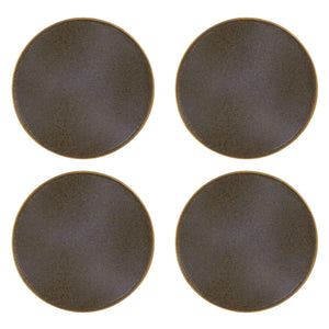 Casa Alegre Gold Stone Bronze Dessert Plate, Set of 4