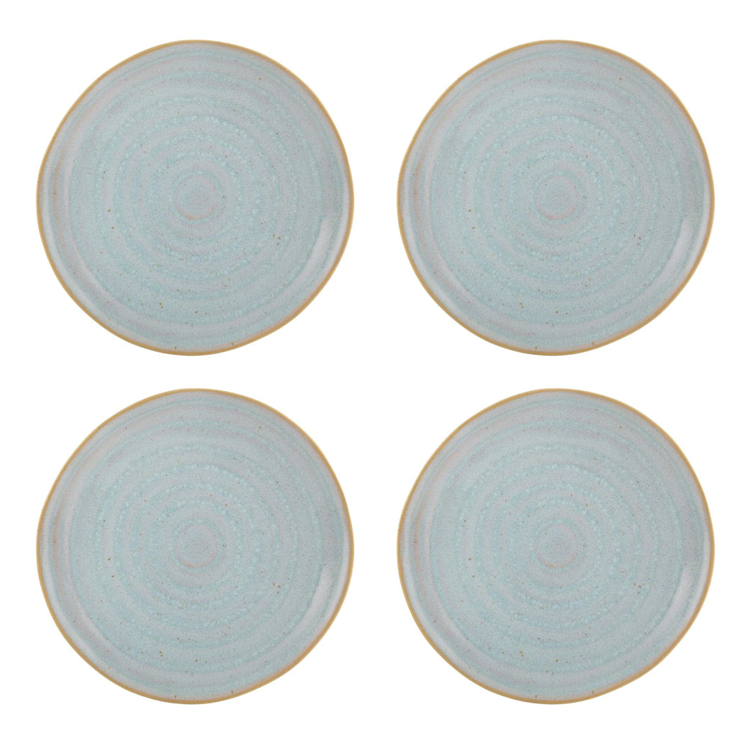 Casa Alegre Gemstone Moonstone Dessert Plate, Set of 4