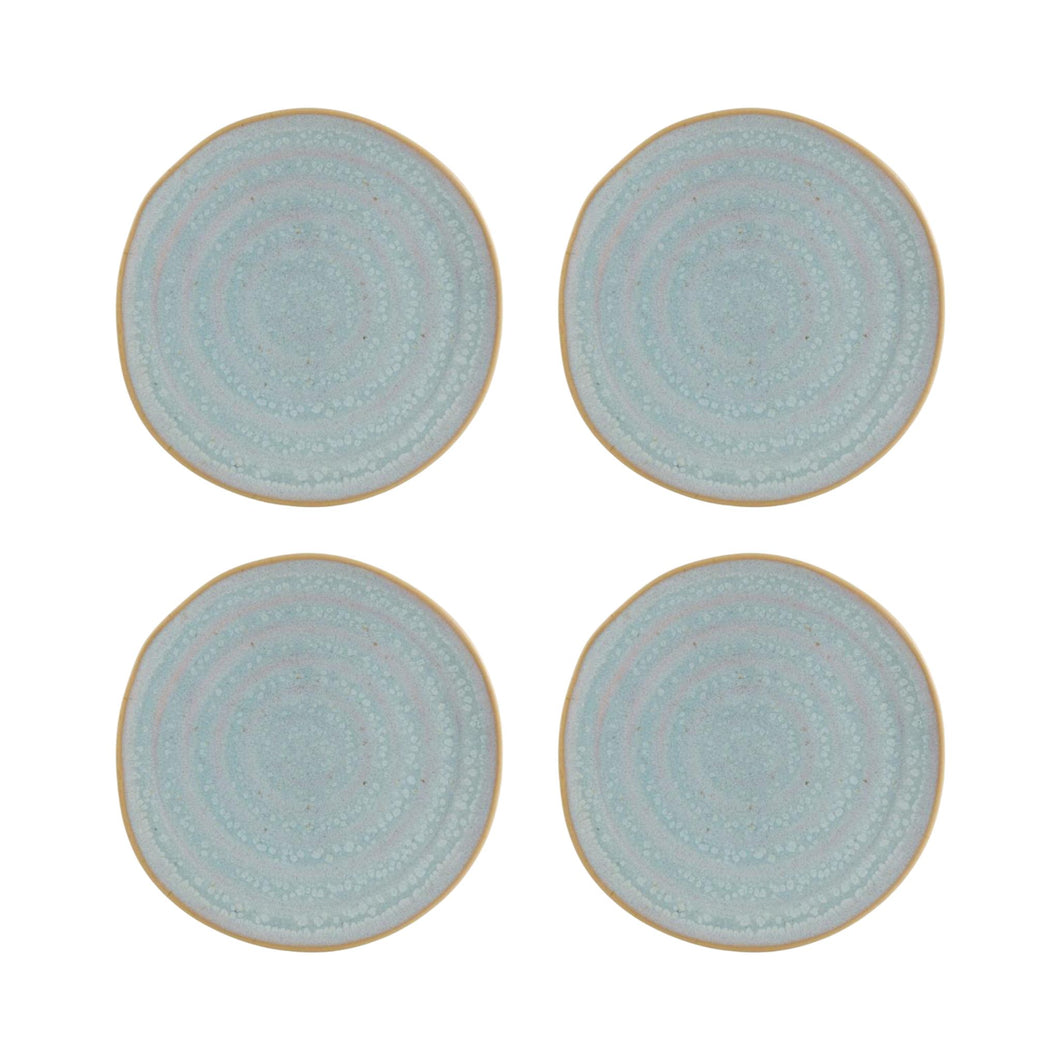 Casa Alegre Gemstone Moonstone Bread & Butter Plate, Set of 4