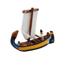 Load image into Gallery viewer, Traditional Aveiro Portugal Moliceiro Boat Figurine
