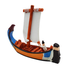 Load image into Gallery viewer, Traditional Aveiro Portugal Moliceiro Boat Figurine
