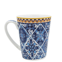 Load image into Gallery viewer, Traditional Blue Tile Azulejo Portuguese Ceramic Coffee Mug with Coaster
