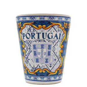 Traditional Portuguese Icons Ceramic Shot Glasses, Set of 4
