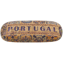 Load image into Gallery viewer, Portuguese Cork Eyeglass Case with Matching Cleaning Cloth – Portugal Azulejo Tile Design
