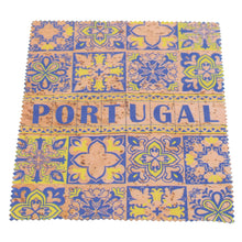 Load image into Gallery viewer, Portuguese Cork Eyeglass Case with Matching Cleaning Cloth – Portugal Azulejo Tile Design
