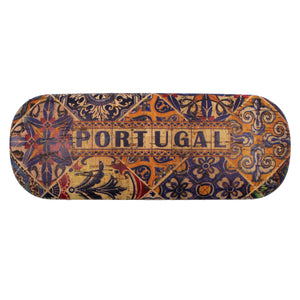 Traditional Portugal Cork Eyeglass Case with Cleaning Cloth