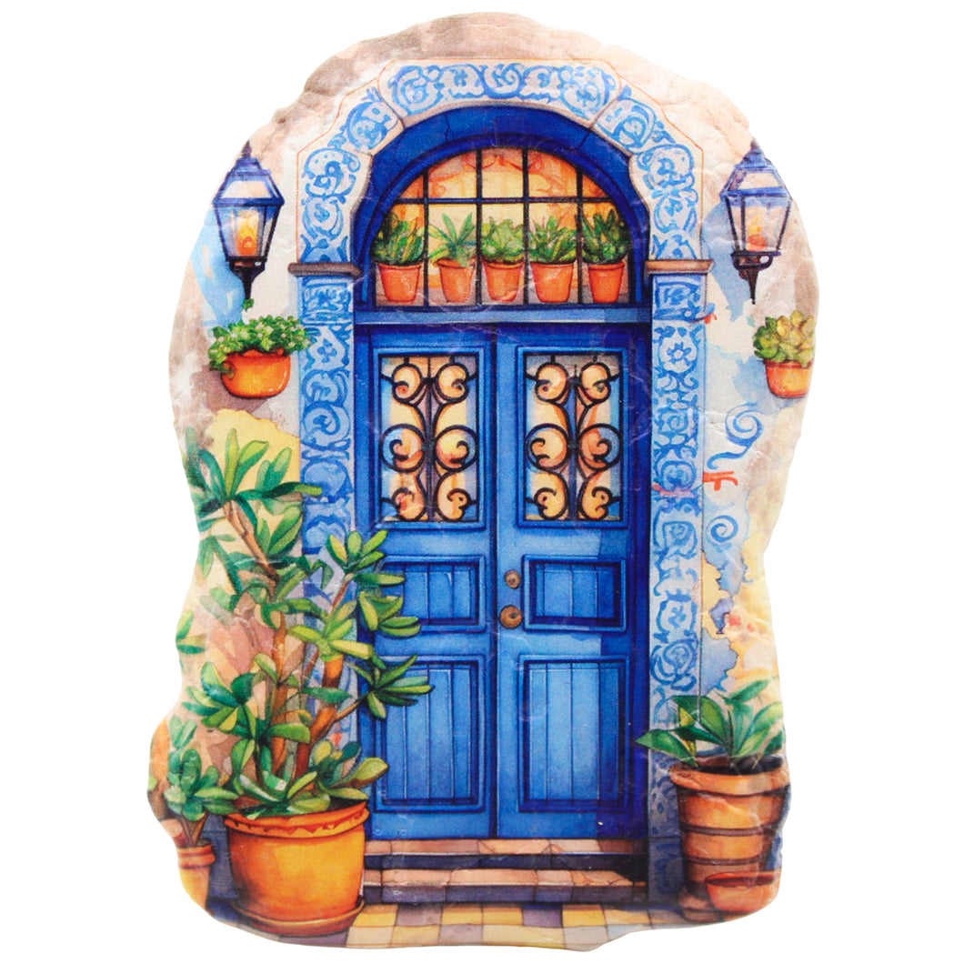 Portuguese Blue Door Decorative Wall Plaque – Hanging Home Décor