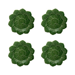 Bordallo Pinheiro Geranium Dessert Plate, Set of 4