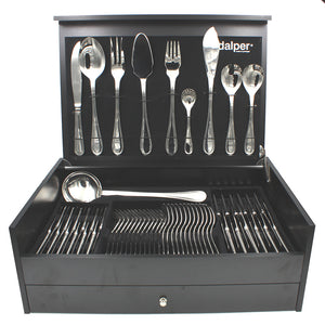 Dalper Paris 130-Piece Silverware Flatware Cutlery Stainless Steel 12 Person Set