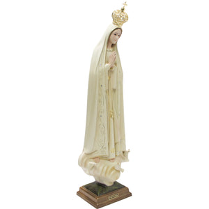 23.5" Our Lady Of Fatima Virgin Mary Beige Religious Statue, #1036V