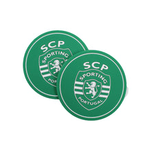 Load image into Gallery viewer, Sporting CP SCP Portuguese Soccer Silicone Drinkware Coasters Set of 4
