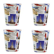 Load image into Gallery viewer, Portuguese Cities I Love Portugal Shot Glass, Set of 4
