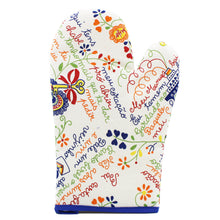 Load image into Gallery viewer, 100% Cotton Kitchen Apron, Oven Mitt and Pot Holder Set - Various Colors

