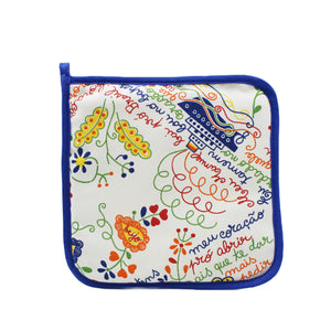 100% Cotton Kitchen Apron, Oven Mitt and Pot Holder Set - Various Colors