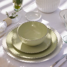 Load image into Gallery viewer, Costa Nova Pearl Lilly Green Salad/Dessert Plate Set
