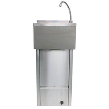 Load image into Gallery viewer, AISI 304 Stainless Steel Outdoor Sink with Foot Pedal, Handmade in Portugal
