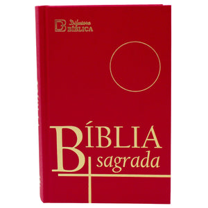 Portuguese Bíblia Sagrada – Hardcover Holy Bible, Red Cover