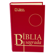Load image into Gallery viewer, Portuguese Bíblia Sagrada – Hardcover Holy Bible, Red Cover
