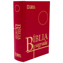 Load image into Gallery viewer, Portuguese Bíblia Sagrada – Hardcover Holy Bible, Red Cover
