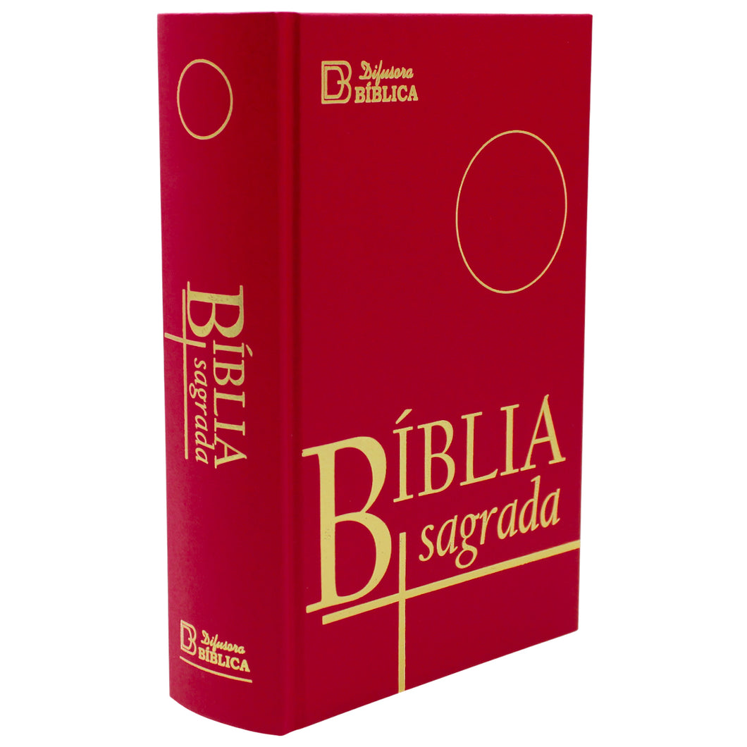 Portuguese Bíblia Sagrada – Hardcover Holy Bible, Red Cover