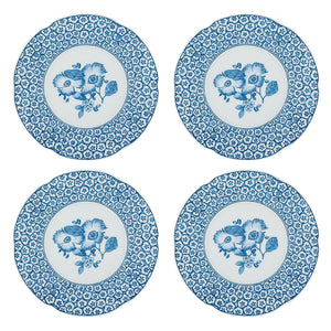 Vista Alegre Coralina Blue Dessert Plate, Set of 4