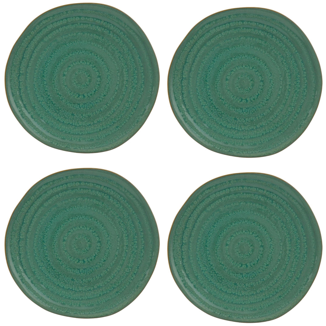 Casa Alegre Gemstone Jade Dinner Plate, Set of 4