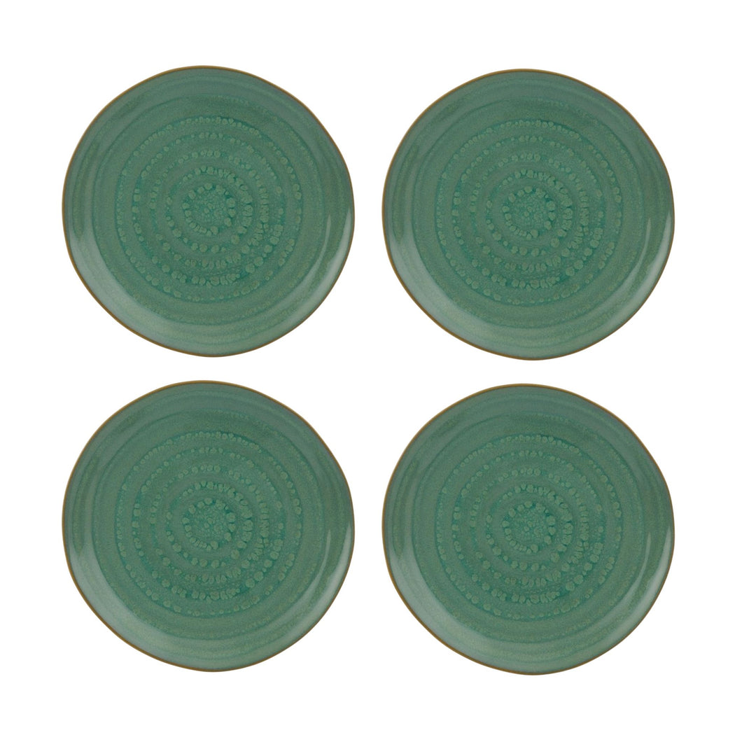 Casa Alegre Gemstone Jade Dessert Plate, Set of 4