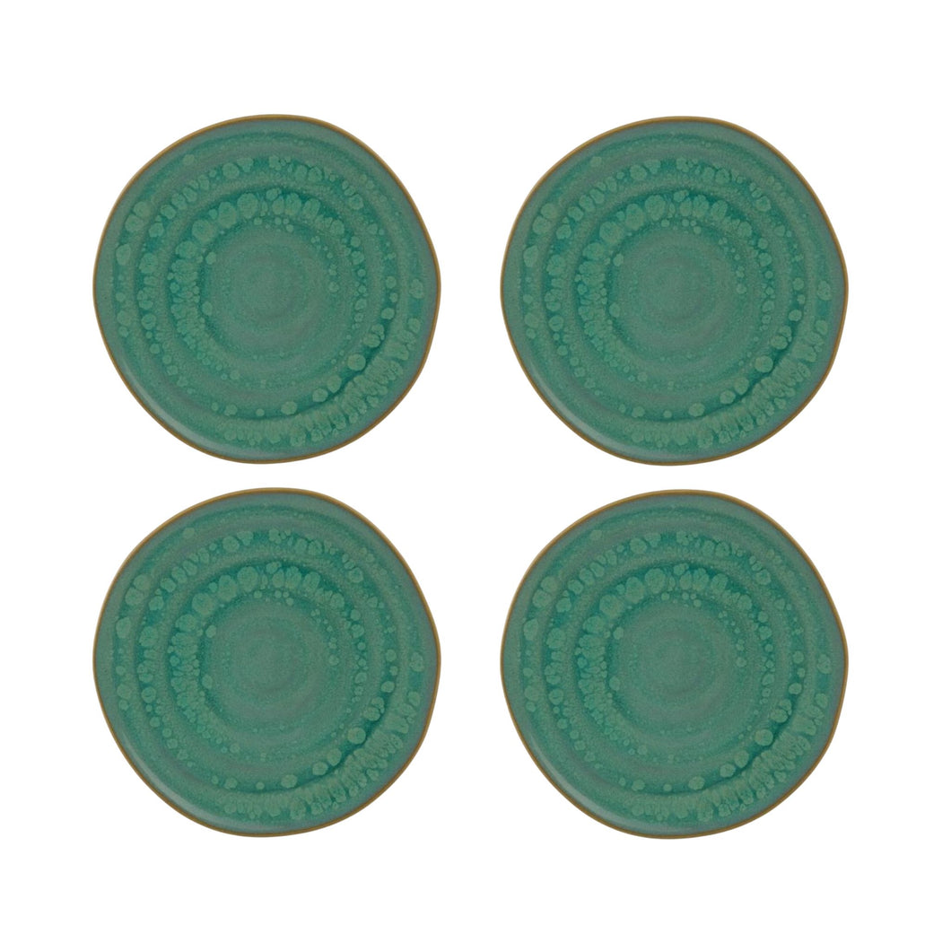 Casa Alegre Gemstone Jade Bread & Butter Plate, Set of 4