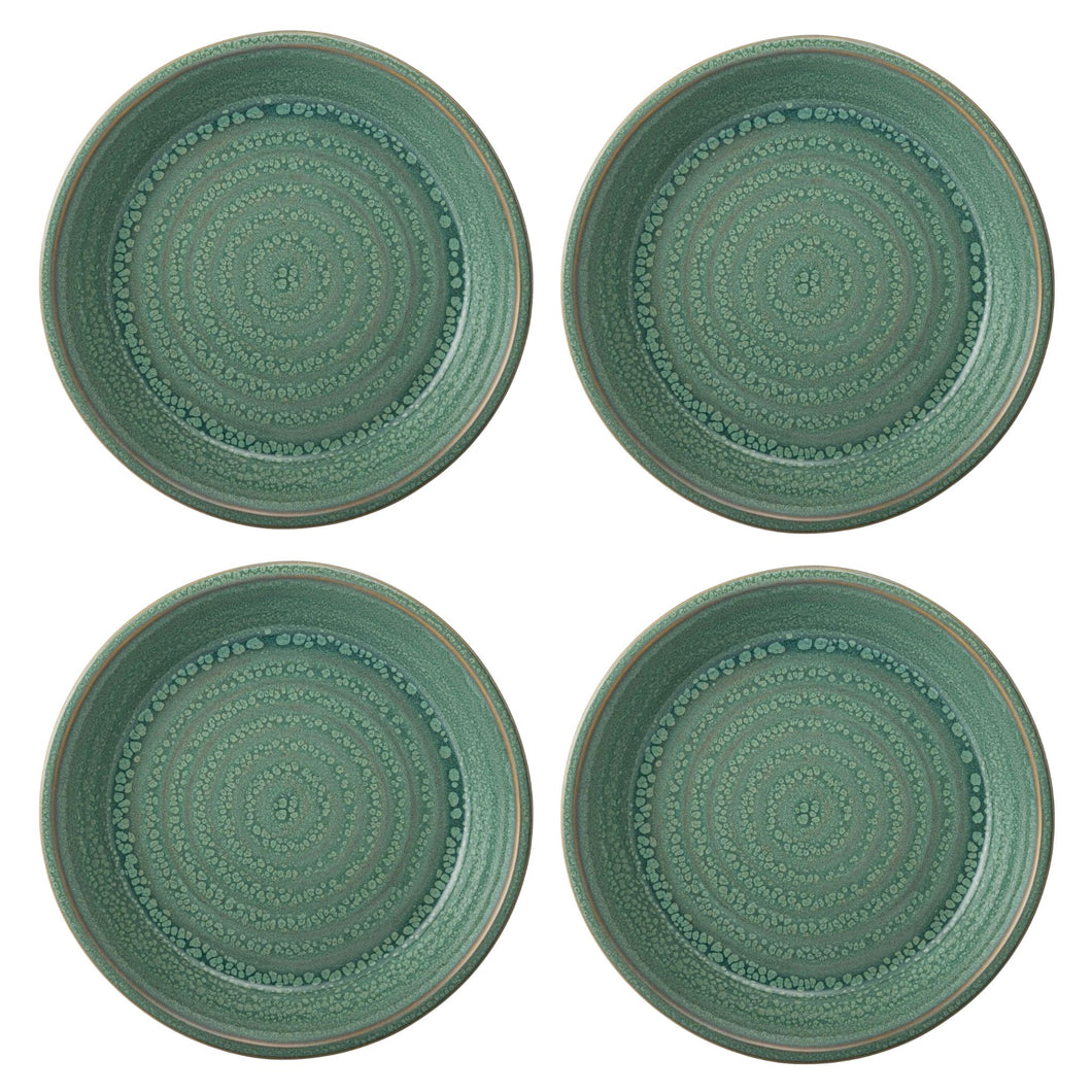 Casa Alegre Gemstone Jade Deep Plate, Set of 4
