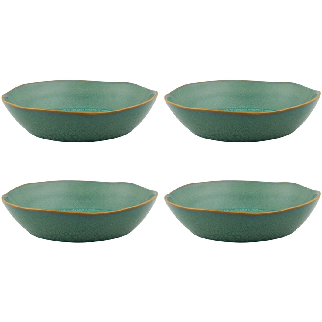 Casa Alegre Gemstone Jade Soup Bowl, Set of 4