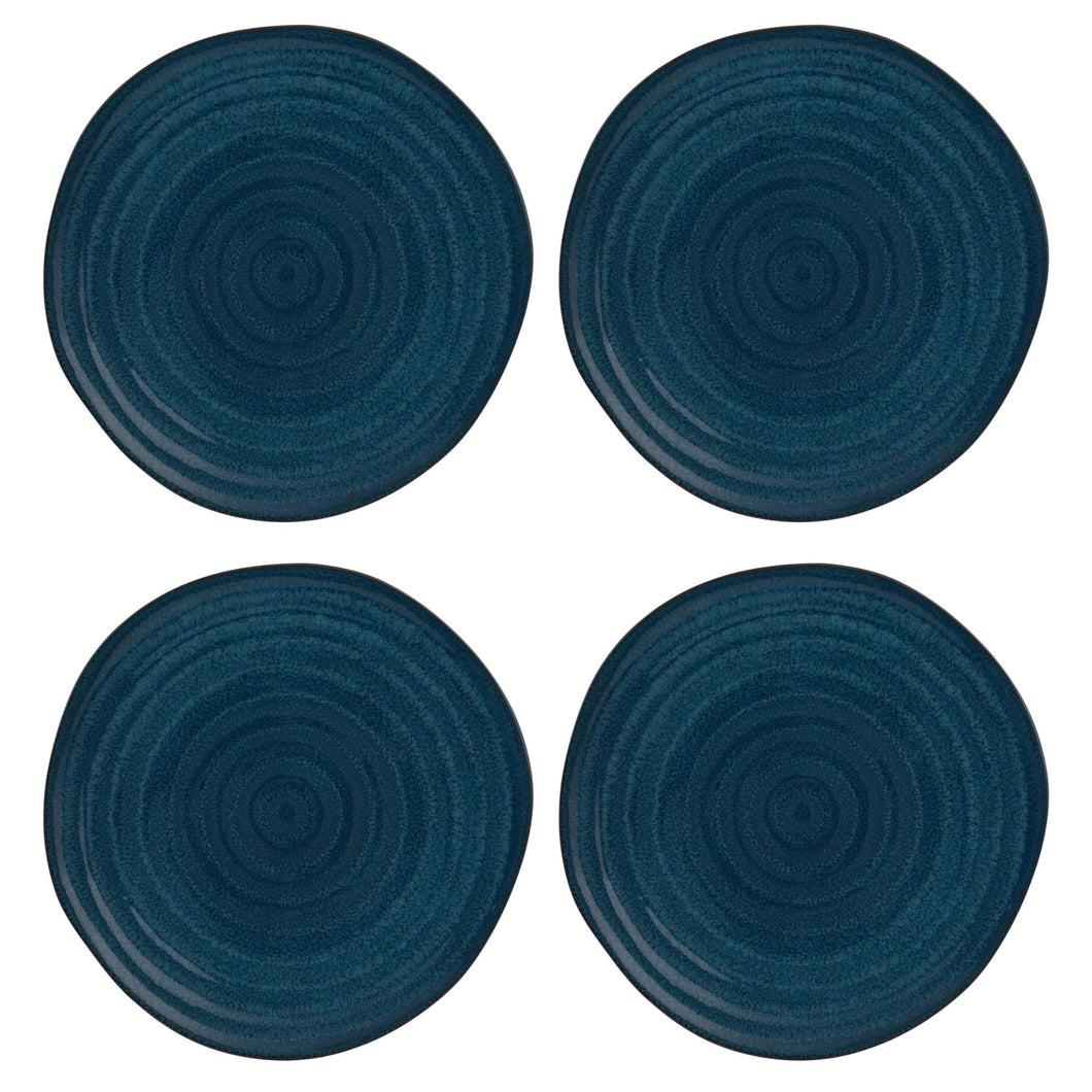 Casa Alegre Gemstone Lapis Lazuli Dinner Plate, Set of 4