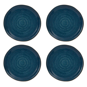 Casa Alegre Gemstone Lapis Lazuli Dessert Plate, Set of 4