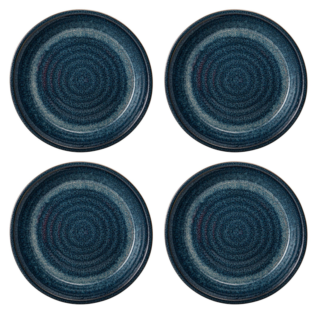 Casa Alegre Gemstone Lapis Lazuli Deep Plate, Set of 4