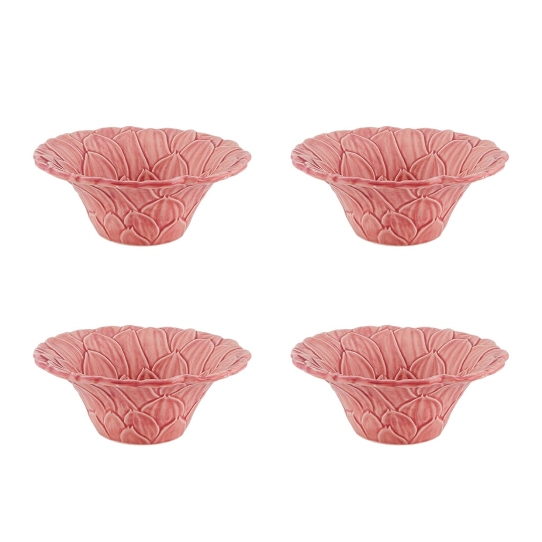 Bordallo Pinheiro Maria Flor Dahlia Bowl, Set of 4