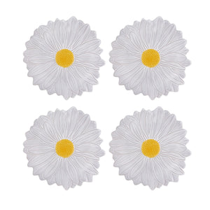 Bordallo Pinheiro Maria Flor Daisy Dessert Plate, Set of 4
