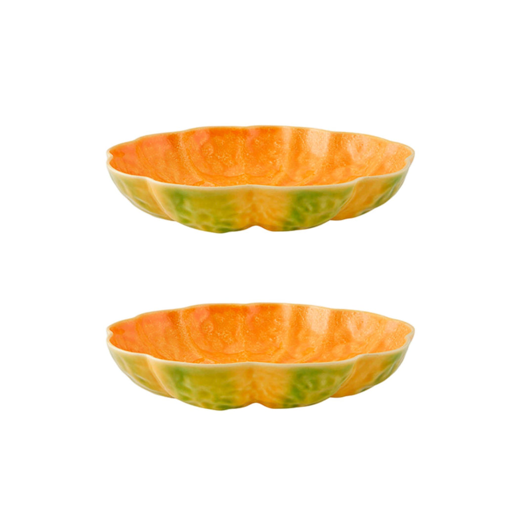 Bordallo Pinheiro Pumpkin Pasta Plate, Set of 2