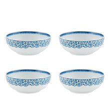Load image into Gallery viewer, Vista Alegre Coralina Blue Cereal Bowl, Set of 4
