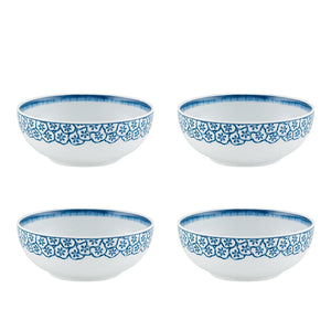 Vista Alegre Coralina Blue Cereal Bowl, Set of 4