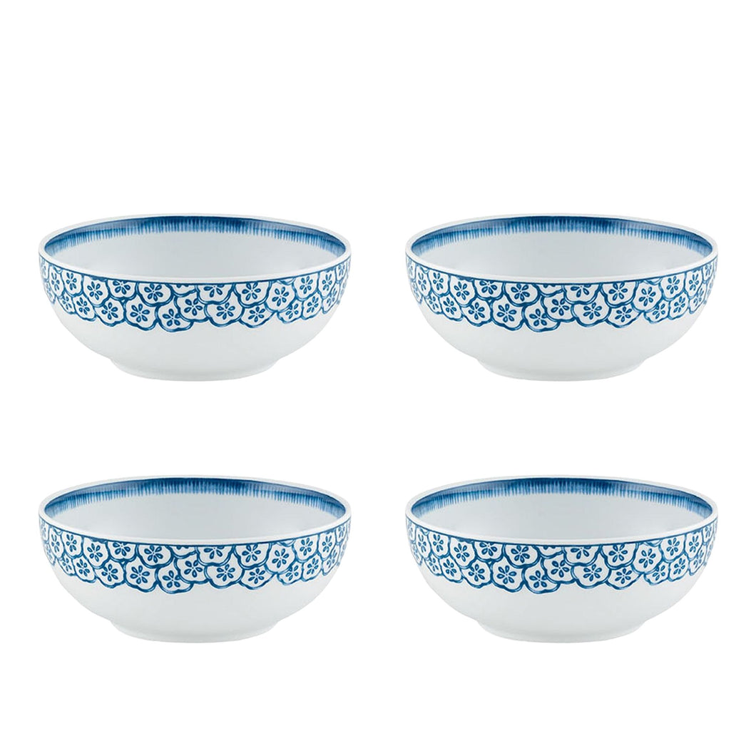 Vista Alegre Coralina Blue Cereal Bowl, Set of 4