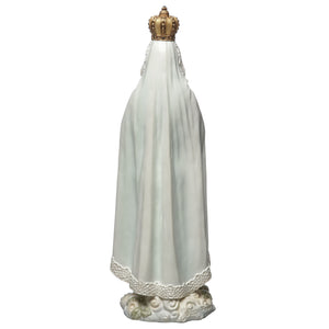 Our Lady of Fatima Figurine with Crown and Rosary