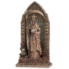 Load image into Gallery viewer, Regal Santa Muerte Dia De Los Muertos Figurine with Arch
